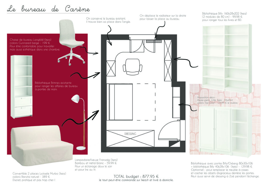 Aménagement bureau et chambre partagée à Saint-Didier-sur-Chalaronne
