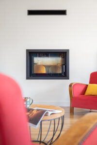 Cheminée traversante – après