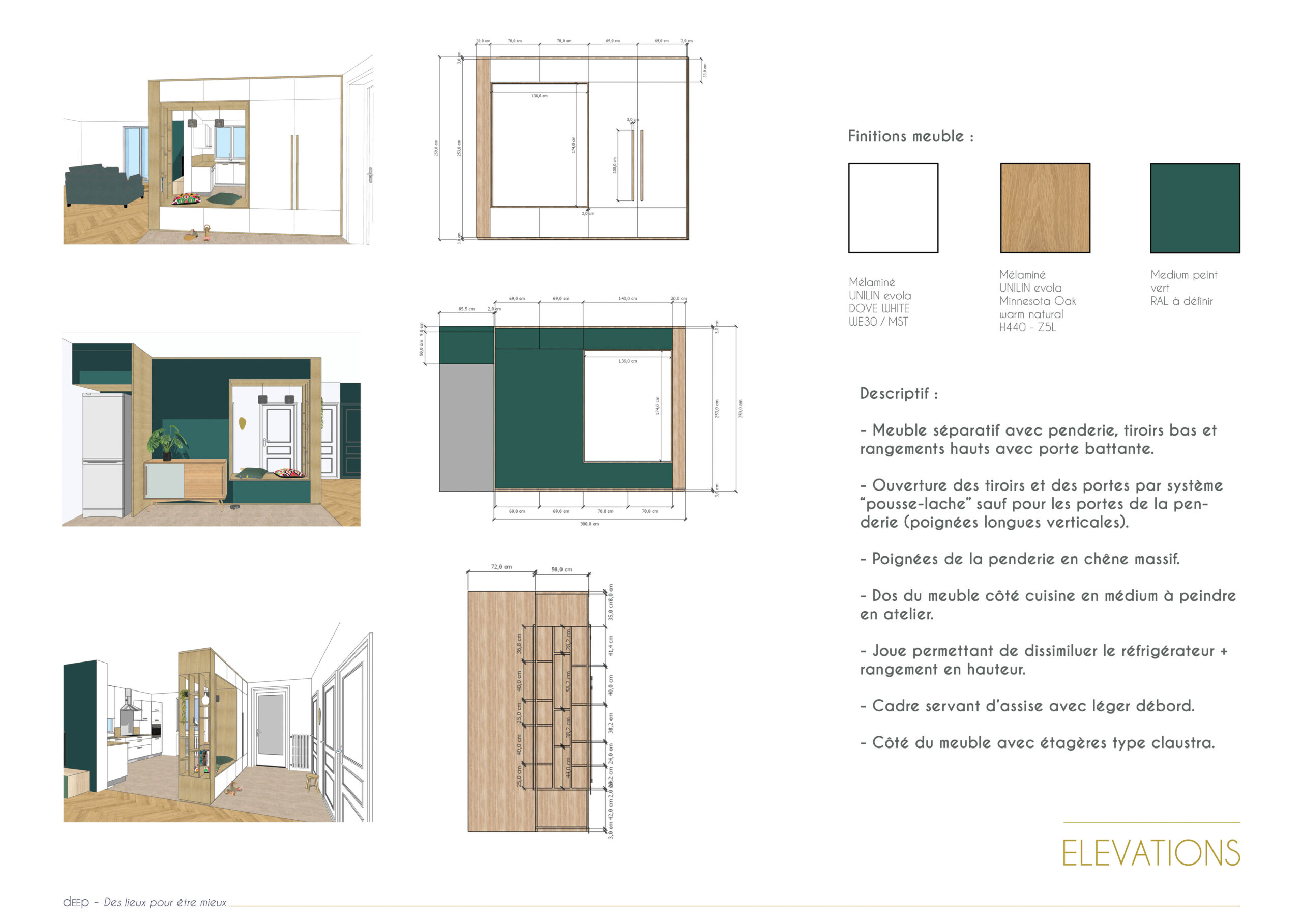 Miroir rond rétroéclairé au-dessus d'un lavabo blanc moderne, avec niche contenant une boîte de mouchoirs panda et une brosse.